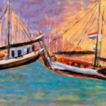 Acryl schilderij, Maya Wildevuur, Hoorn, 2003
